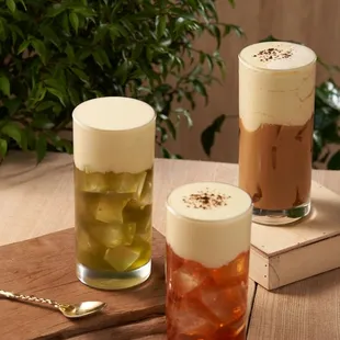 Sea Salt Coffee, Green Thai Tea, Thai Tea