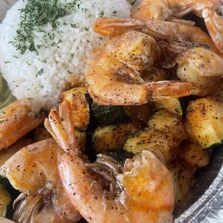 Grilled Shrimp with Zucchini