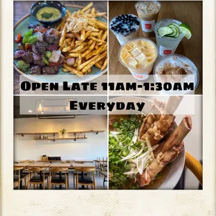 We start on Friday 9/25/2020 to OPEN LATE EVERYDAY 11am-1:30am