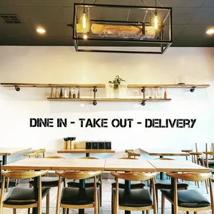 We Are Now Open for Dine In * Take Out * Delivery