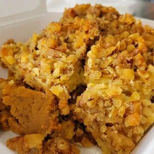 Pecan Pumpkin cake.  It's impossible to come here without getting a piece of this!