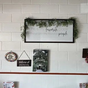 Fun art and a cozy vibe