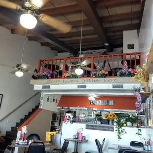 Small in size, but big in taste and service. Additional seating in the cute and cozy little loft area upstairs.