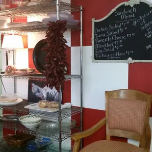 a red and white checkered wall