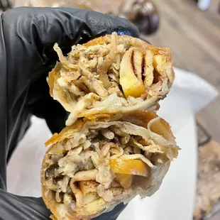 Roasted Sweet Yams and Apples roll