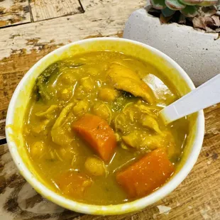Curry Chicken Soup!  Very good!!