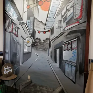 Cool mural inside