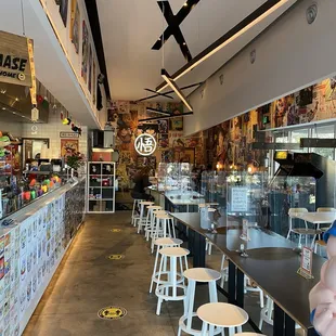 the interior of the restaurant