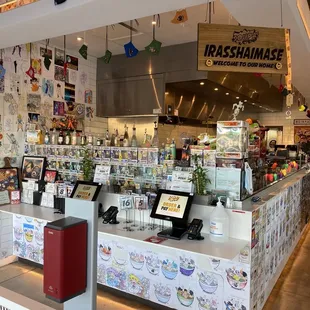 interior, sushi and sashimi