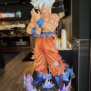 Full size statue of Goku Ultra Instinct. Pretty cool!
