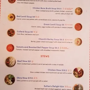 ramen and noodles, menu