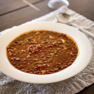 Green lentil soup ordered online