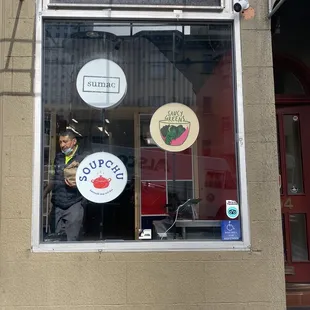 Decals of the businesses