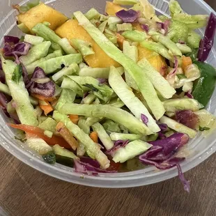 Cabbage and Peach Salad