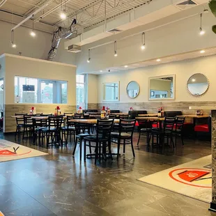 the dining area