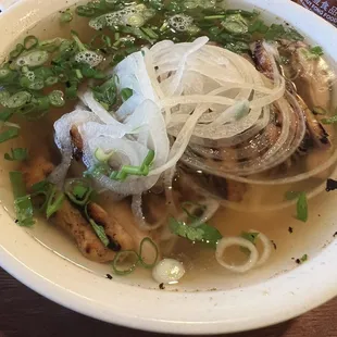 Grilled chicken pho