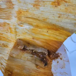 Basic generic [Mexican] tamale. Tasted OK, but not  what I expected.
