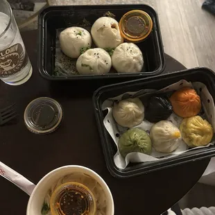 7. Lucky Six Soup Dumpling  1. Pan Fried Pork Buns 5. Spicy Wonton In Chili Oil