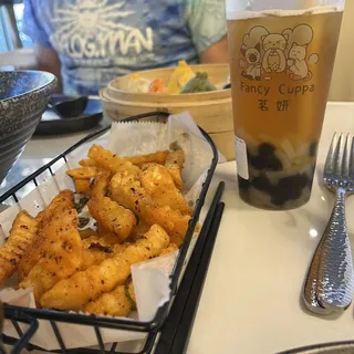 7. Spicy Potato Snack (Vegan)