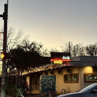 outside
