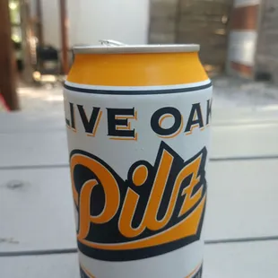 Live oak pilsner beer.