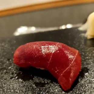 Piece 4- Akami/tuna. Alright. A bit chewy