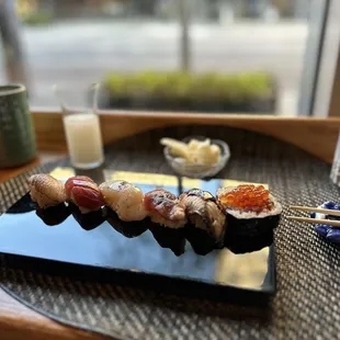 sushi and sashimi, sashimi, sushi, food