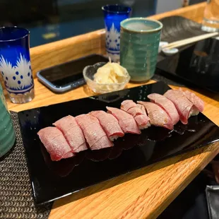 sushi, sashimi, sushi and sashimi, food