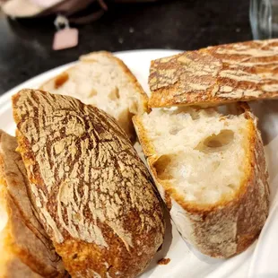 House breads with olive oil
