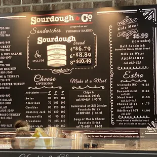 the menu