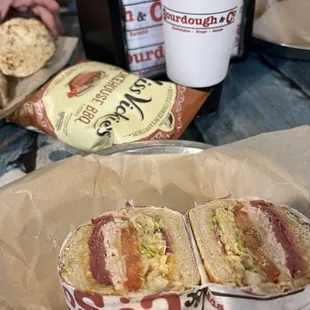 Turkey and salami meal