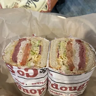 5 Turkey and Dry Salami Sandwich, all the ingredients tasted fresh