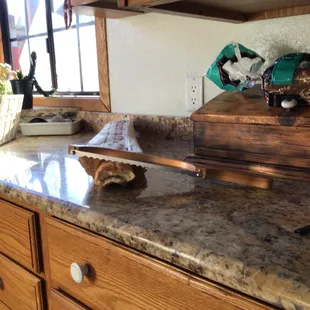 Yeah, the knife is sharp.  Save the real sourdough.