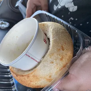 New England Clam Chowder bread bowl