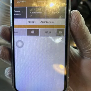 a hand holding a cell phone