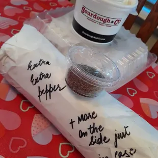 (Bread bowl w/ Clam Chowder &amp; The Yummiest Turkey/Salami sandwich w/ extra black pepper)  Thankyouuuuu Eric &amp; team!