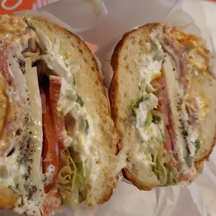 Turkey Salami Sandwich