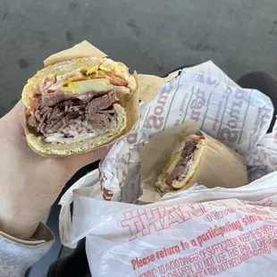 #2. Roast Beef Sandwich (11.49$) (tax- 1.01$)