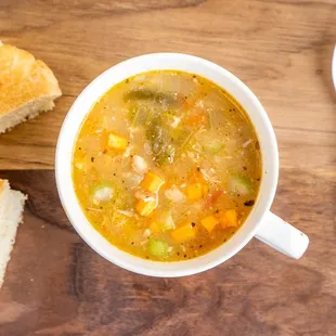 Chicken and veg soup