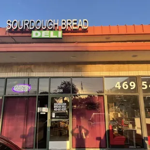 In center of Plaza, 2 over from gas station