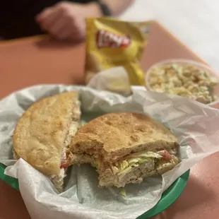 Couldn't help but dig in! Potato salad is a must try!