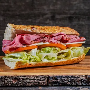 a roast beef sandwich