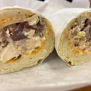 02.11.22 #12. Chicken Salad on sourdough bread