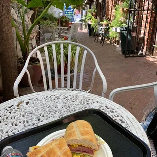 Garden View of my sandwich