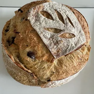 Rosemary olive sourdough loaf