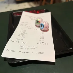 Halloween candy with the check - love it!