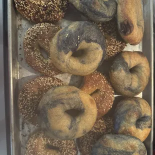 Assorted bagels