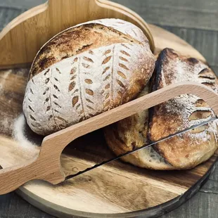 Artisan sourdough loaves