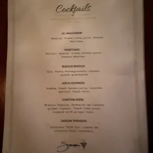Menus.