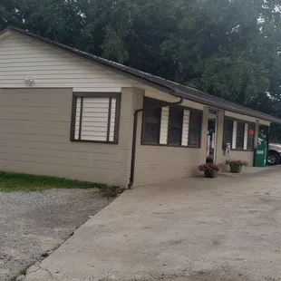Outside